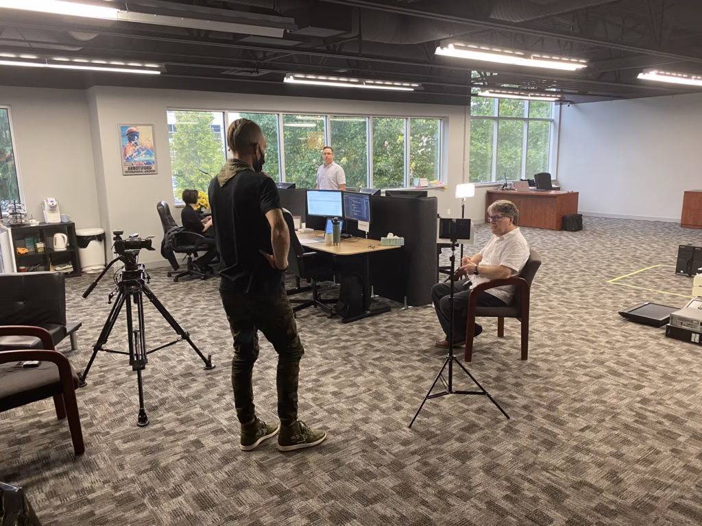 Photoshoot at Raxxos office in Cloverdale, Surrey with One Group Agency